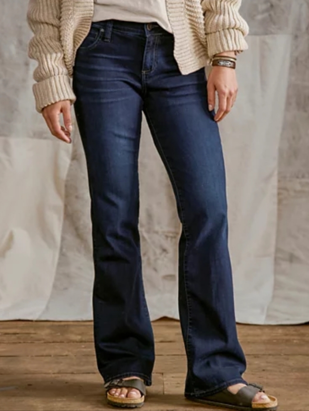 Kut From The Kloth Natalie Fab Ab High Rise Bootcut Jeans Size 8
